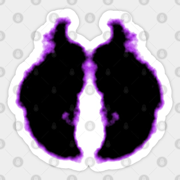 Rorschach inkblot Sticker by AnnArtshock